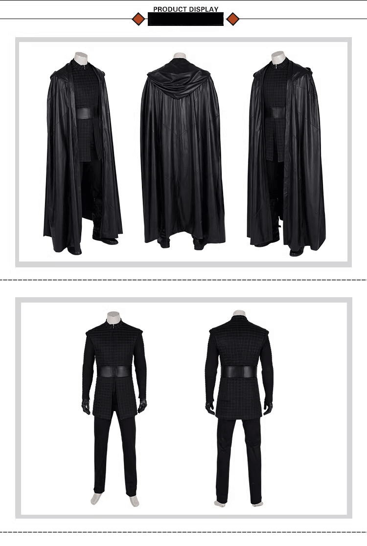 Star Wars: The Rise of Skywalker Kylo Ren Cosplay Costume – Adult Black Series Deluxe Outfit - Coscosmos