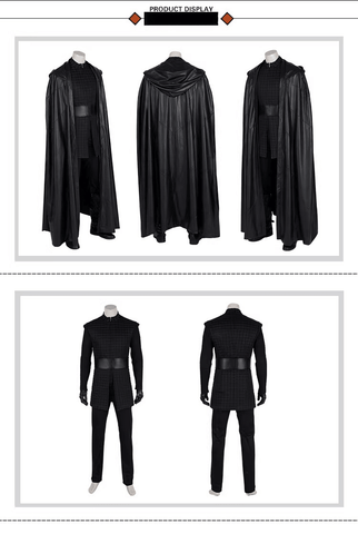 Star Wars: The Rise of Skywalker Kylo Ren Cosplay Costume – Adult Black Series Deluxe Outfit - Coscosmos