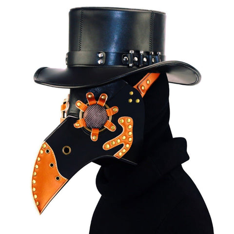 Steampunk Plague Doctor Mask - Medieval Halloween Party Costume Prop - Coscosmos