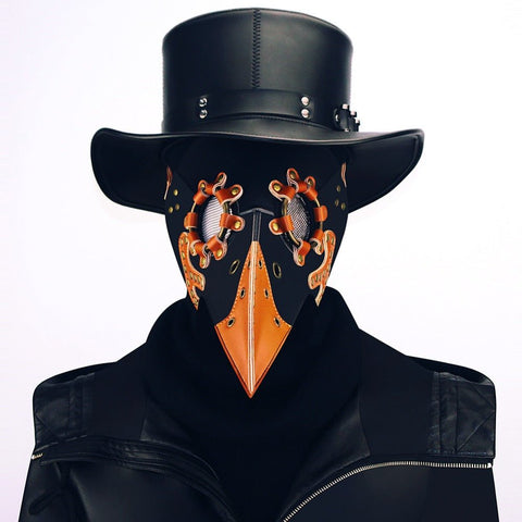 Steampunk Plague Doctor Mask - Medieval Halloween Party Costume Prop - Coscosmos