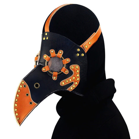 Steampunk Plague Doctor Mask - Medieval Halloween Party Costume Prop - Coscosmos