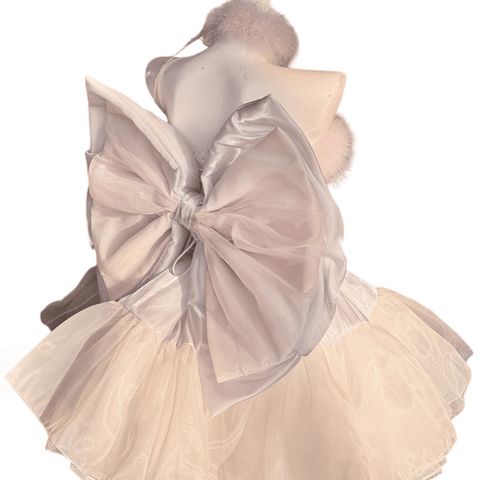Stella Heart Wish Princess Dress - Off - the - Shoulder Feather Sequin Mini Dress for Birthday Parties, Stage Performances, and High - End Elegant Events - Coscosmos