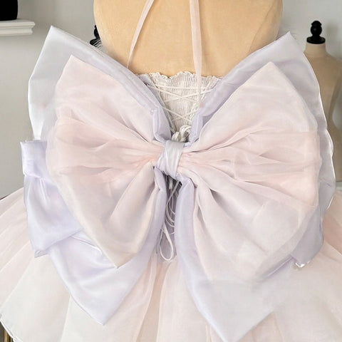 Stella Heart Wish Princess Dress - Off - the - Shoulder Feather Sequin Mini Dress for Birthday Parties, Stage Performances, and High - End Elegant Events - Coscosmos