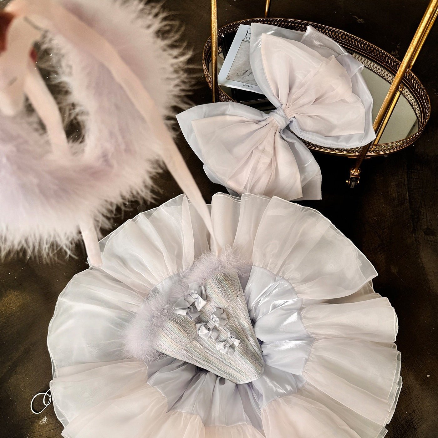 Stella Heart Wish Princess Dress - Off - the - Shoulder Feather Sequin Mini Dress for Birthday Parties, Stage Performances, and High - End Elegant Events - Coscosmos
