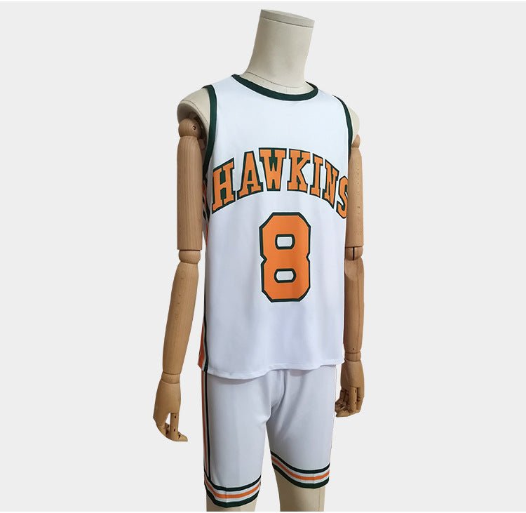 Stranger Things Hellfire Club Basketball Jersey Cosplay Outfit - Coscosmos