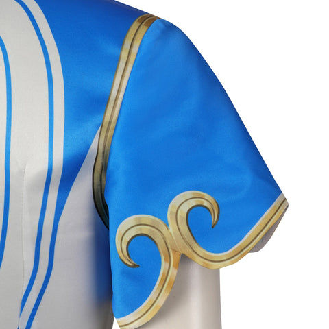 Street Fighter 6 Cosplay Costume - Chun - Li Classic Qipao Martial Arts Outfit Anime Game Cos Full Set - Coscosmos