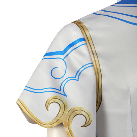 Street Fighter 6 Cosplay Costume - Chun - Li Classic Qipao Martial Arts Outfit Anime Game Cos Full Set - Coscosmos