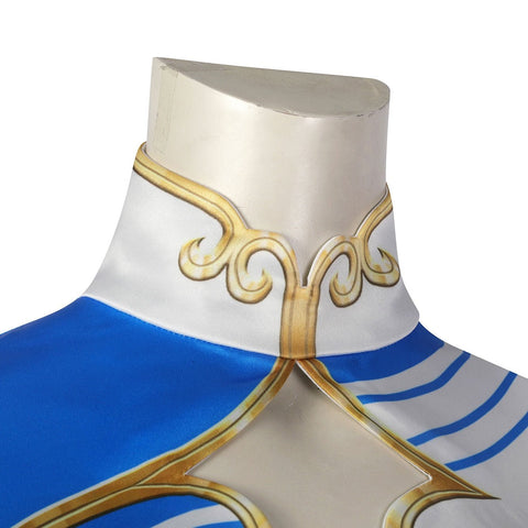 Street Fighter 6 Cosplay Costume - Chun - Li Classic Qipao Martial Arts Outfit Anime Game Cos Full Set - Coscosmos