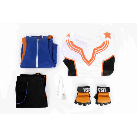 Street Fighter 6 Cosplay Costume - Luke Military Training Gear MMA Fighter Outfit Anime Game Cos Full Set - Coscosmos