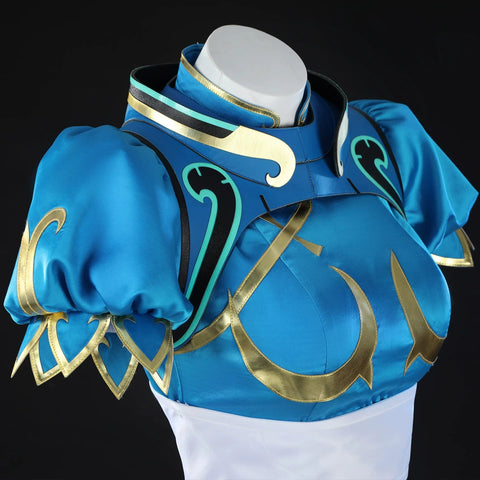 Street Fighter 6 × Overwatch: Chun - Li "Juno" Crossover Cosplay Costume - Coscosmos