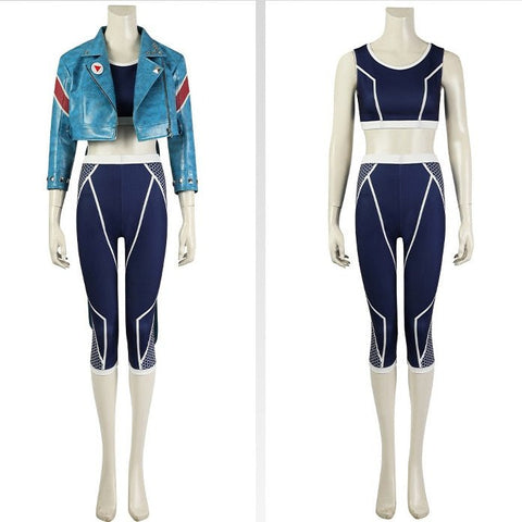 Street Fighter V Cosplay Costume - Cammy Classic Battle Suit Delta Red Agent Outfit Anime Game Cos Full Set - Coscosmos