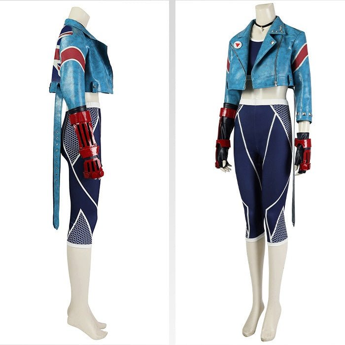 Street Fighter V Cosplay Costume - Cammy Classic Battle Suit Delta Red Agent Outfit Anime Game Cos Full Set - Coscosmos