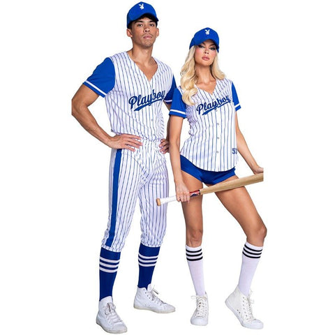 Striped Baseball Jersey: Sexy Cheerleader Costume for Party & Cosplay - Coscosmos