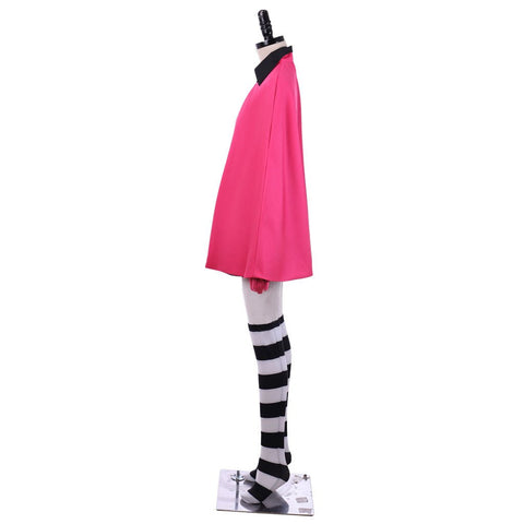 Sugar Sugar Rune Chocolat Meilleure Pink Dress Cloak with Hat Cosplay Costume - Coscosmos