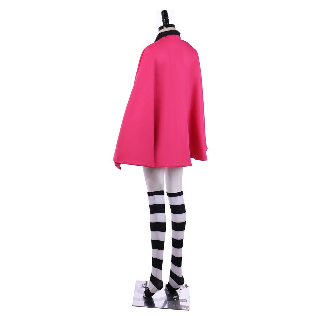 Sugar Sugar Rune Chocolat Meilleure Pink Dress Cloak with Hat Cosplay Costume - Coscosmos