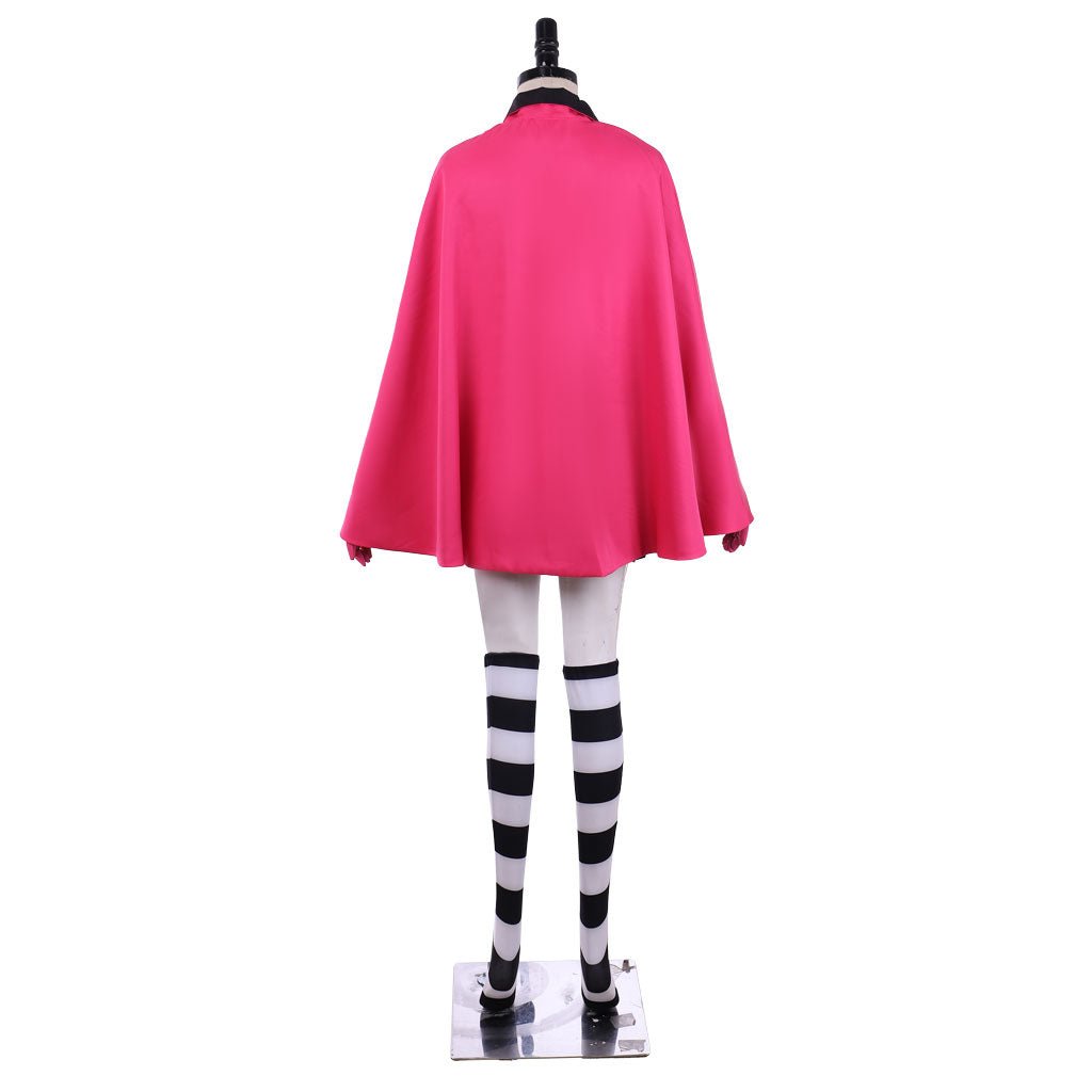 Sugar Sugar Rune Chocolat Meilleure Pink Dress Cloak with Hat Cosplay Costume - Coscosmos