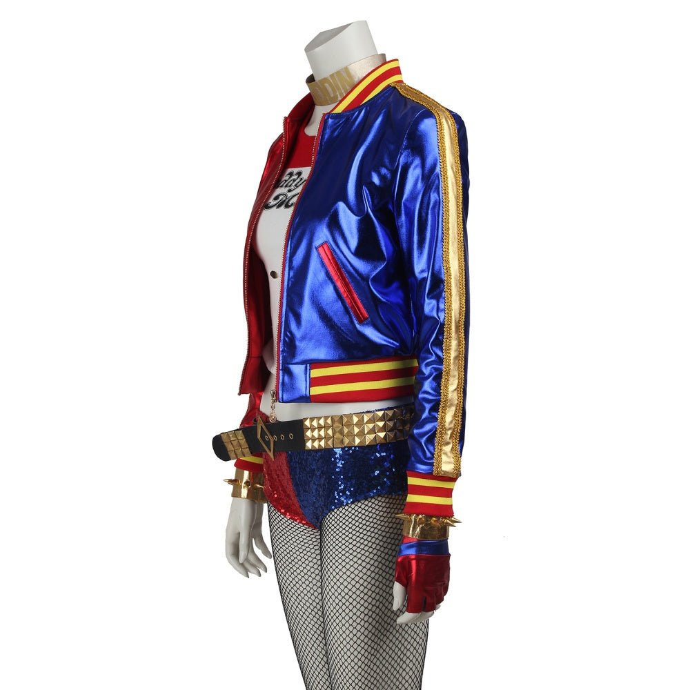 Suicide Squad Harley Quinn Cosplay Costume - Premium Quality Movie Outfit - Coscosmos