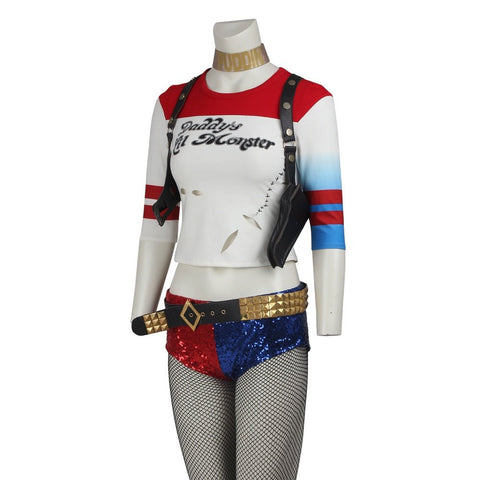 Suicide Squad Harley Quinn Cosplay Costume - Premium Quality Movie Outfit - Coscosmos