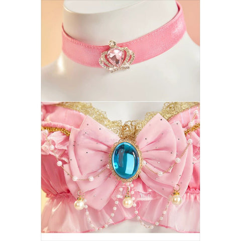 Super Mario Princess Peach Fanart Idol Cosplay Costume - Coscosmos