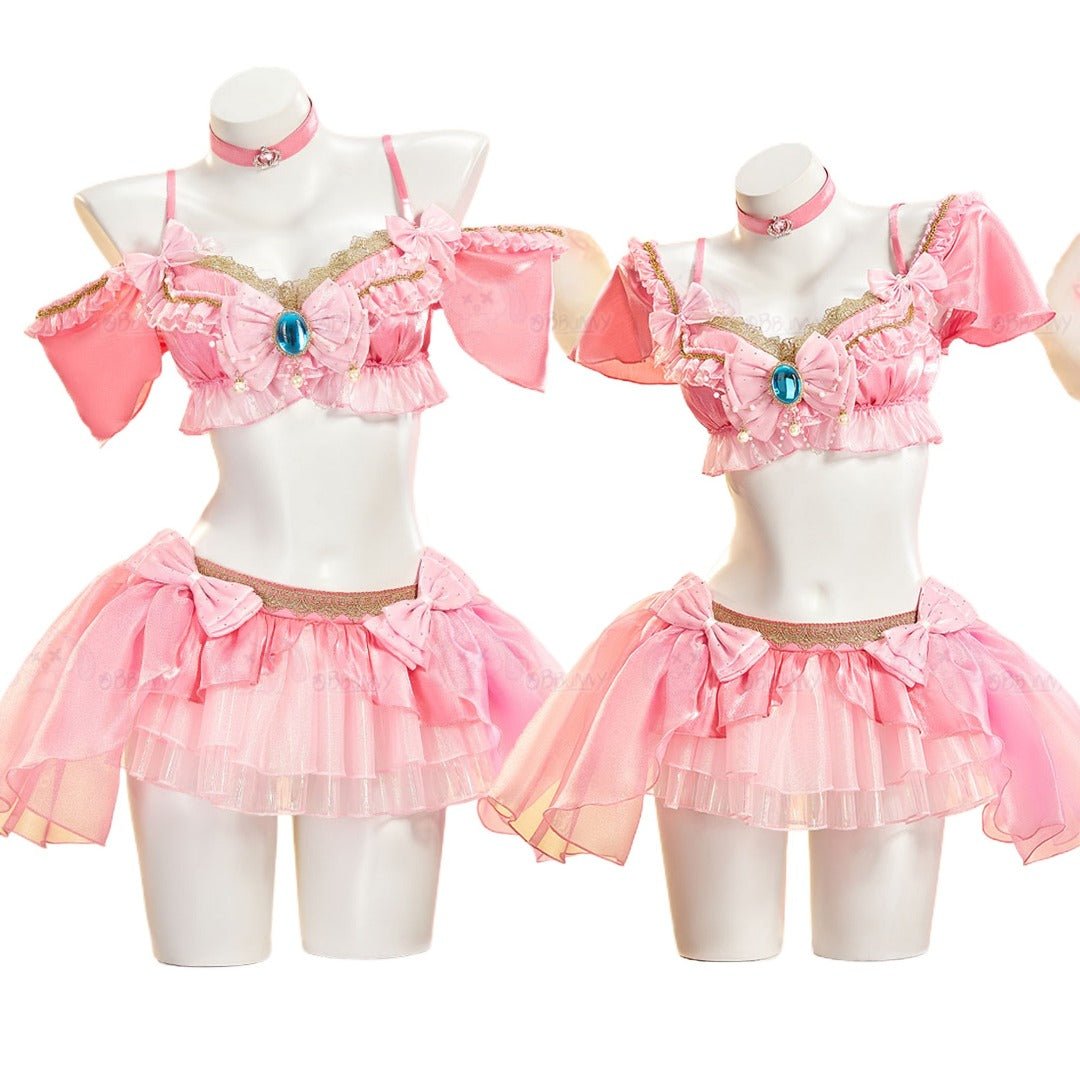 Super Mario Princess Peach Fanart Idol Cosplay Costume - Coscosmos