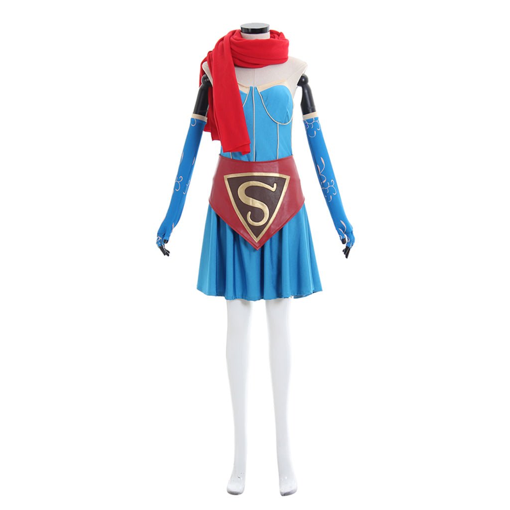 Supergirl Bombshell Cosplay Costume | DC Comics Superhero Outfit for Halloween, Carnival, and Cosplay Events - Coscosmos