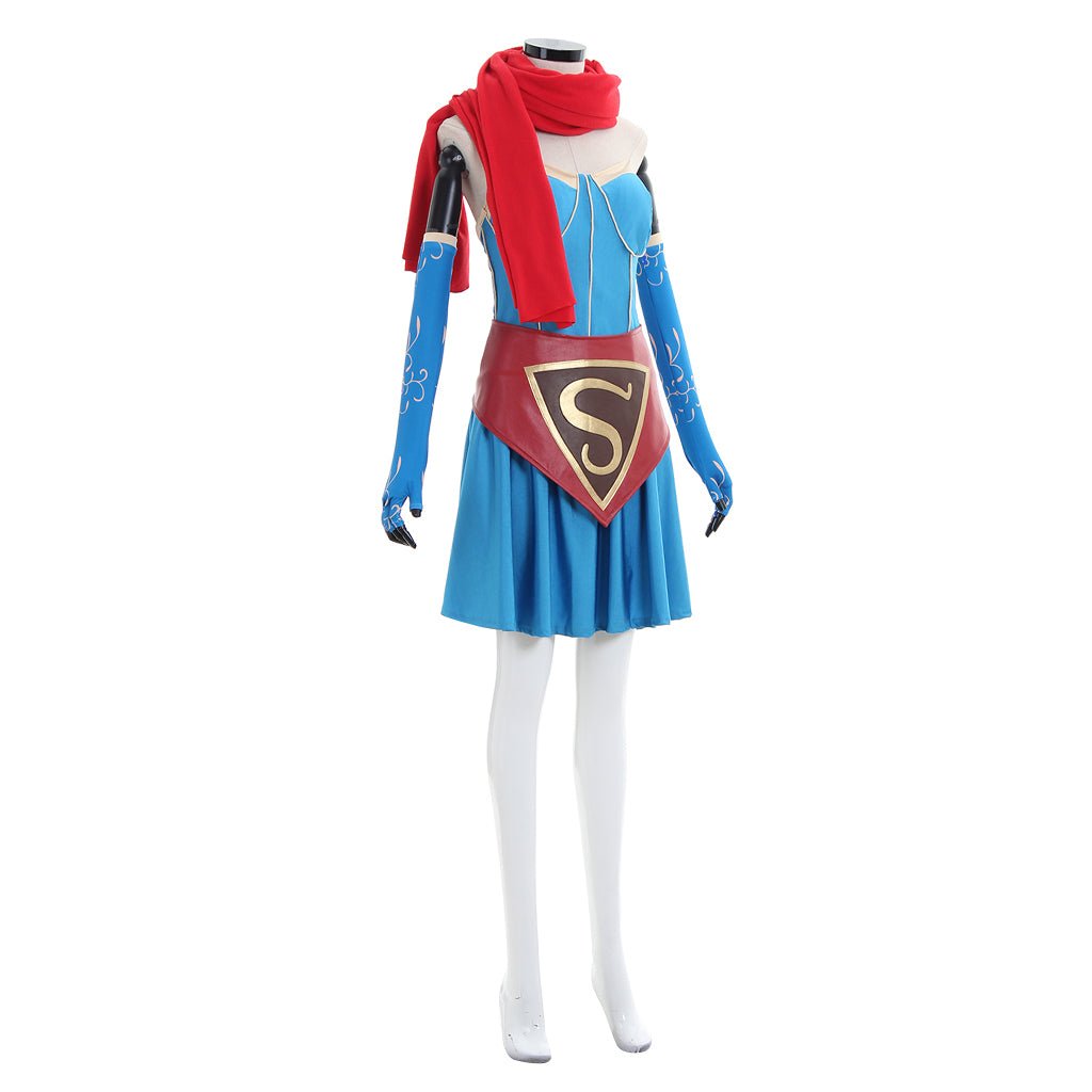 Supergirl Bombshell Cosplay Costume | DC Comics Superhero Outfit for Halloween, Carnival, and Cosplay Events - Coscosmos