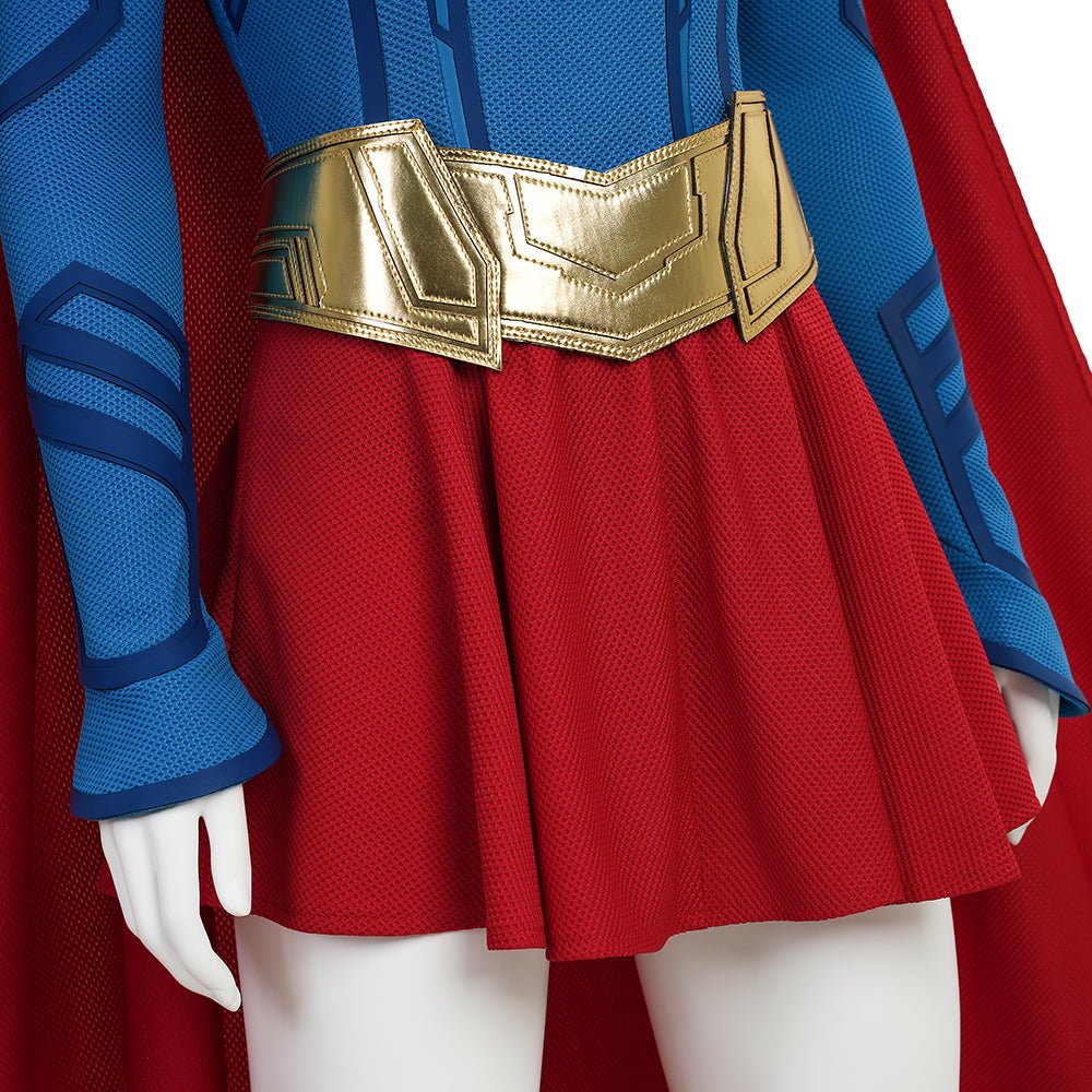 Supergirl Women's Superhero Bodysuit Cosplay Costume - Official DC Comics Inspired Design - Coscosmos