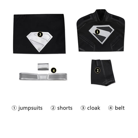 Superman Legacy: Black Superman - Premium Adult Role - Play Costume - Coscosmos