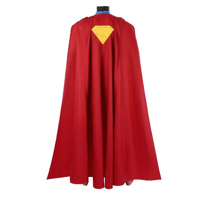 Superman Legacy Clark Kent Halloween Cosplay Costume Superhero Jumpsuit With Cloak - Coscosmos