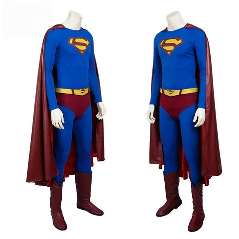 Superman Returns Cosplay Costume - Full Bodysuit Clark Kent Superman Outfit Replica - Coscosmos