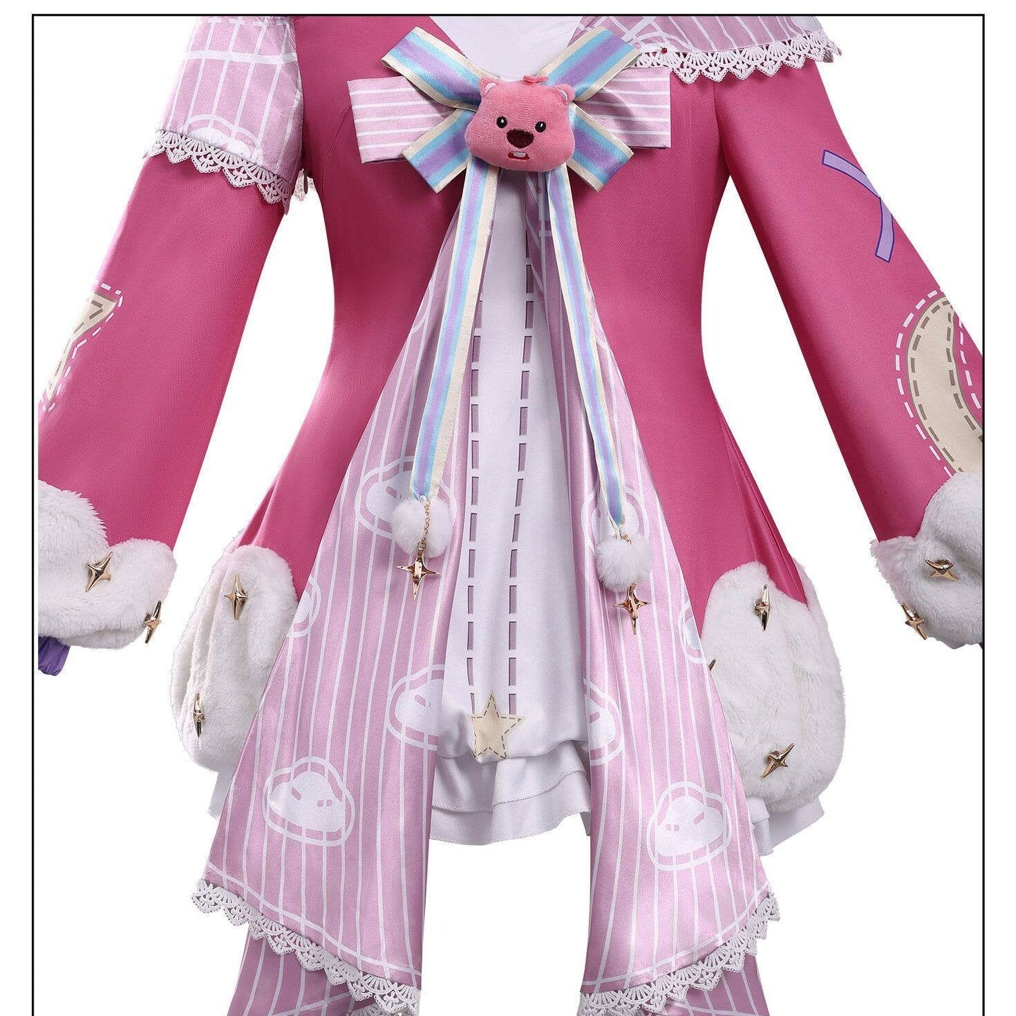 Supernatural Task Force Allen Plushie Showdown VS Alice Sweet Dream Party Cosplay Costume Full Set - Coscosmos