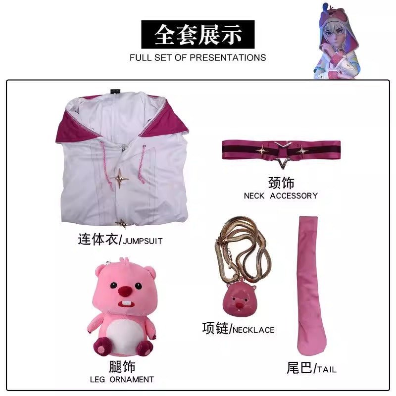 Supernatural Task Force Allen Plushie Showdown VS Alice Sweet Dream Party Cosplay Costume Full Set - Coscosmos