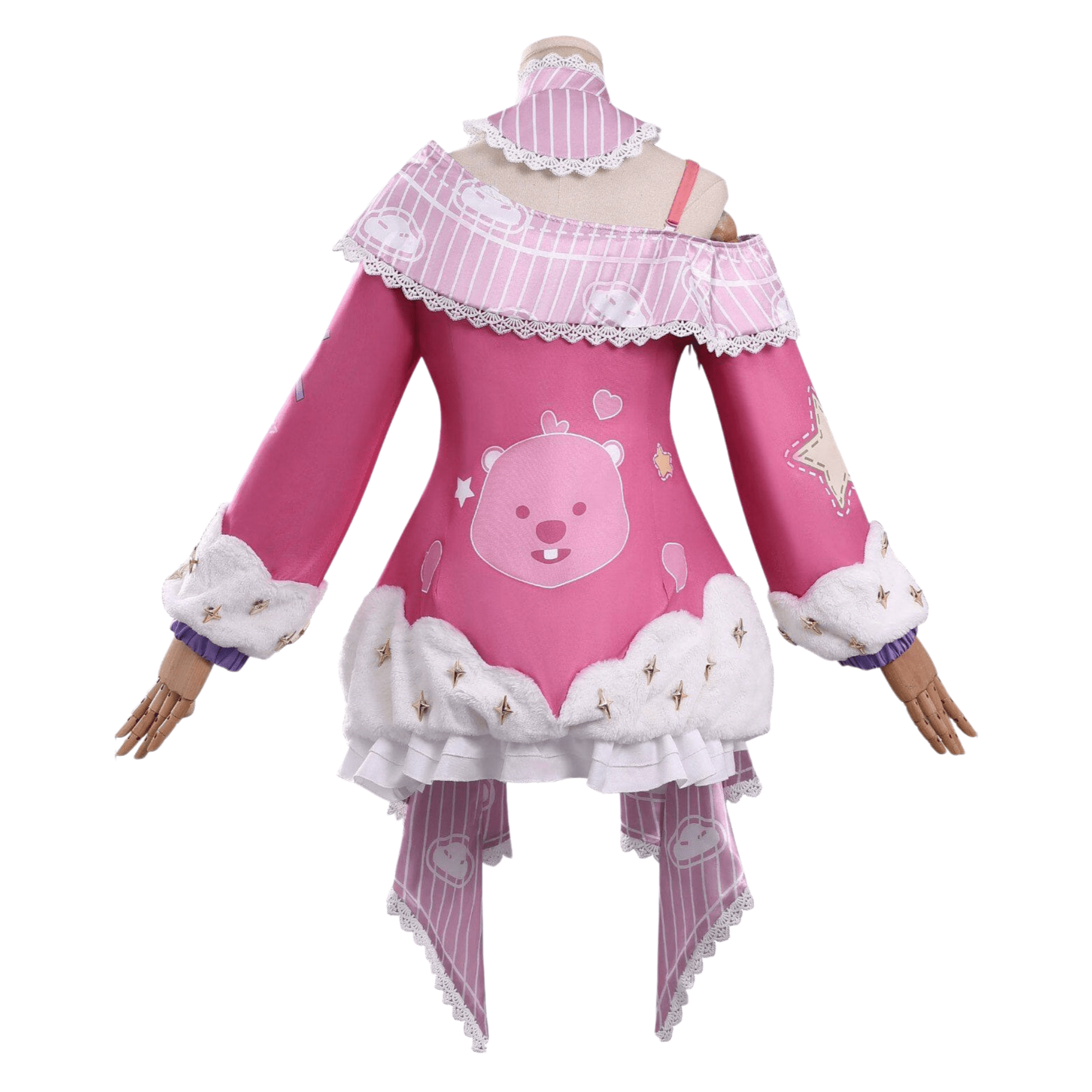 Supernatural Task Force Allen Plushie Showdown VS Alice Sweet Dream Party Cosplay Costume Full Set - Coscosmos
