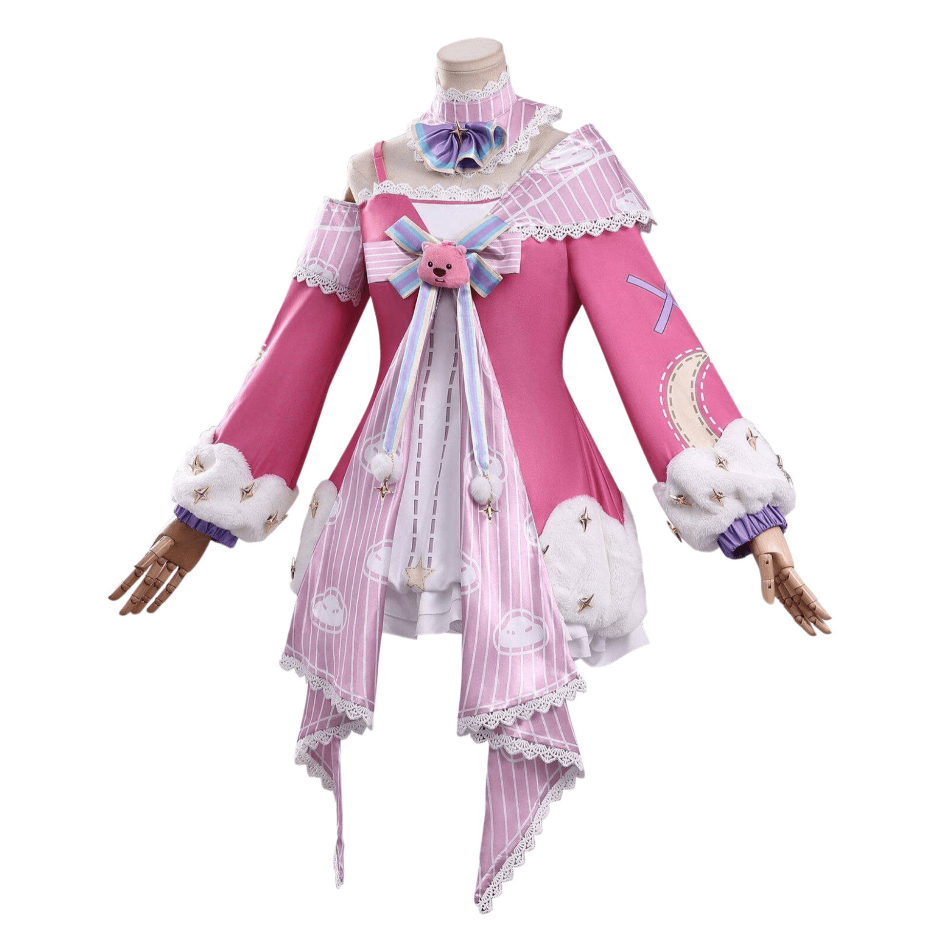Supernatural Task Force Allen Plushie Showdown VS Alice Sweet Dream Party Cosplay Costume Full Set - Coscosmos