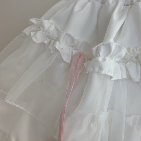 Sweet Lace Cake Lolita Dress 2026 Slim French Puff Short Skirt - Coscosmos