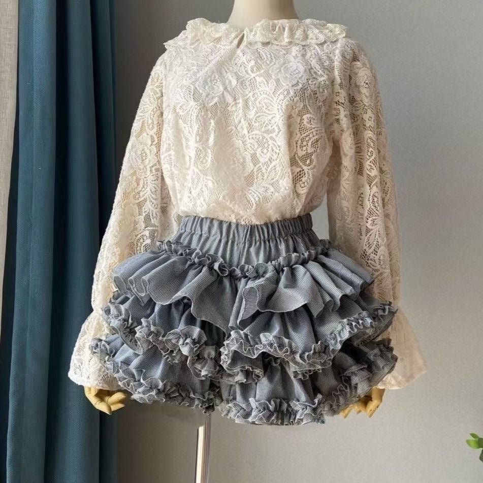Sweet Lace Cake Lolita Dress 2026 Slim French Puff Short Skirt - Coscosmos