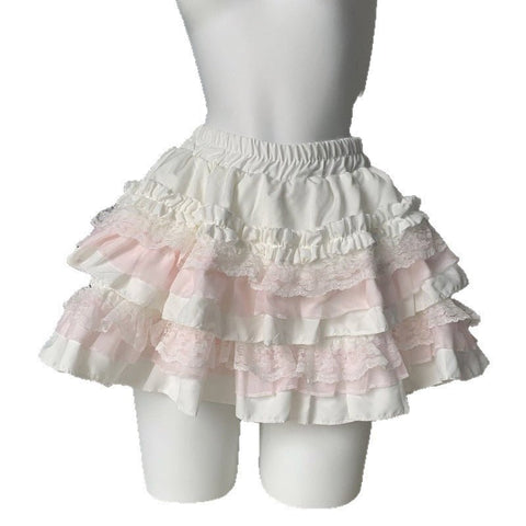 Sweet Lace Cake Lolita Dress 2026 Slim French Puff Short Skirt - Coscosmos