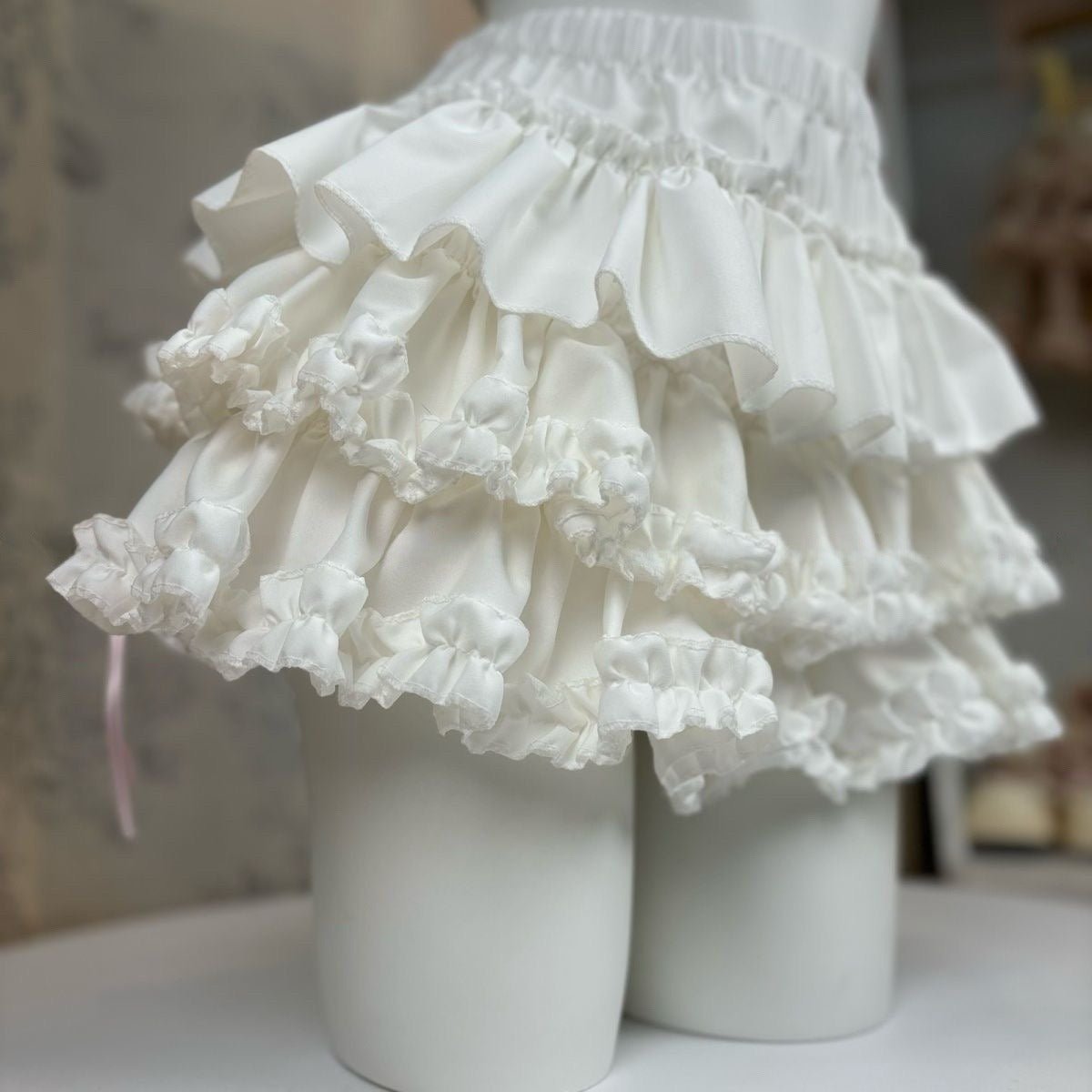 Sweet Lace Cake Lolita Dress 2026 Slim French Puff Short Skirt - Coscosmos