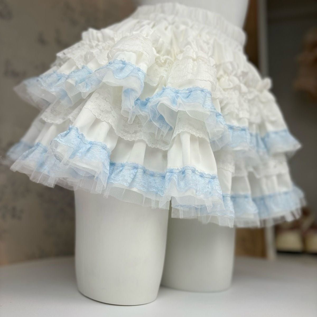 Sweet Lace Cake Lolita Dress 2026 Slim French Puff Short Skirt - Coscosmos