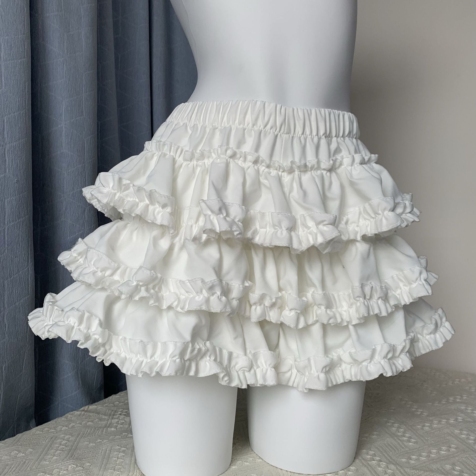 Sweet Lace Cake Lolita Dress 2026 Slim French Puff Short Skirt - Coscosmos