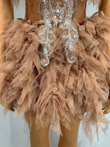 Sweet Stage Outfit Singer Celebrity Performance Costume Birthday Party Dress Fashion Two - Piece Skirt Set - Coscosmos