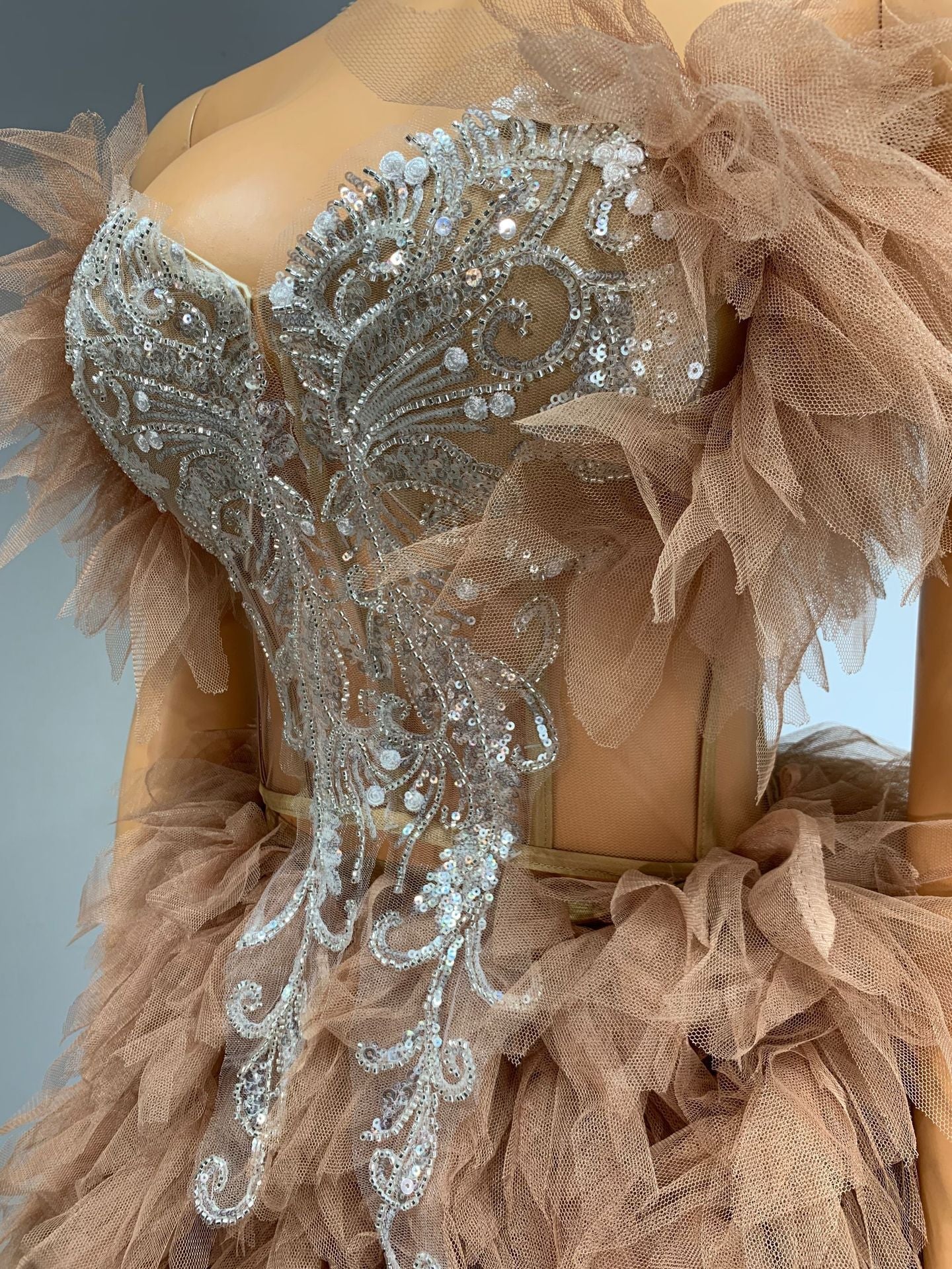 Sweet Stage Outfit Singer Celebrity Performance Costume Birthday Party Dress Fashion Two - Piece Skirt Set - Coscosmos