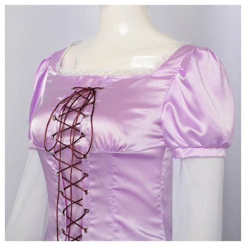 Tangled Rapunzel Cosplay Costume Princess Dress for Halloween Role Play - Coscosmos