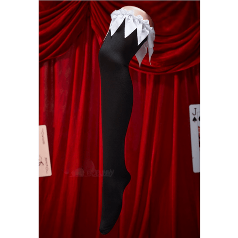 Terrifier Art the Clown Cosplay Costume - Full Set Gothic Black and White Jester Dress for Halloween - Coscosmos