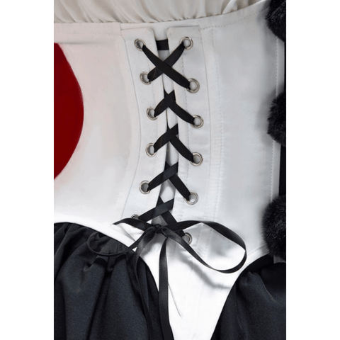Terrifier Art the Clown Cosplay Costume - Full Set Gothic Black and White Jester Dress for Halloween - Coscosmos