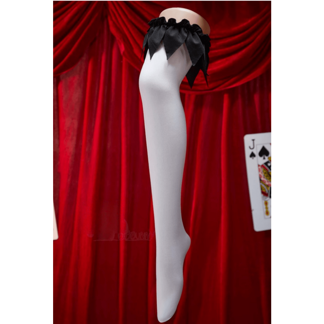 Terrifier Art the Clown Cosplay Costume - Full Set Gothic Black and White Jester Dress for Halloween - Coscosmos
