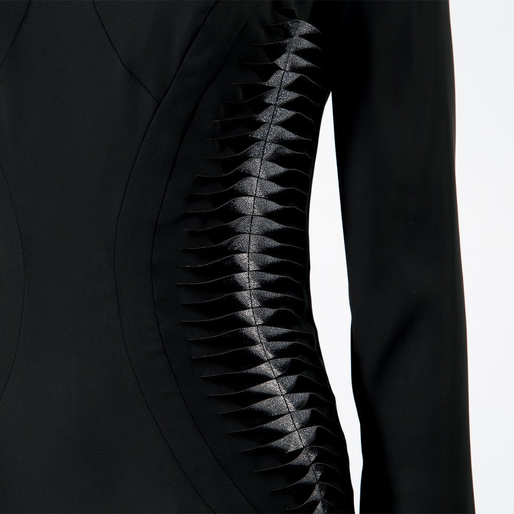 The Addams Family Morticia Addams Cosplay Costume Black Vintage Dress Halloween Carnival Suit - Coscosmos