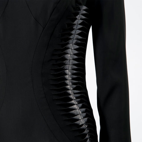 The Addams Family Morticia Addams Cosplay Costume Black Vintage Dress Halloween Carnival Suit - Coscosmos