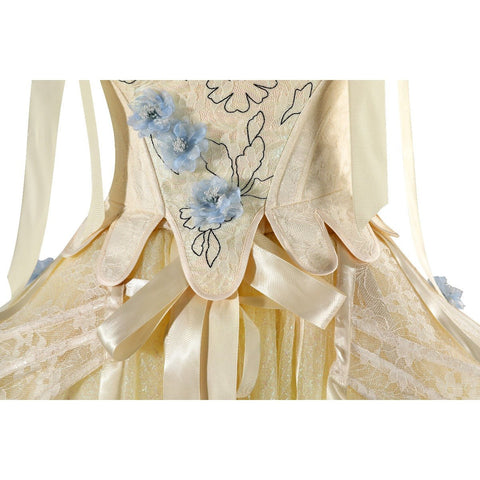 The Addams Family Wednesday Enid Sinclair Pink Sequin Evening Gown for Cosplay & Parties - Coscosmos