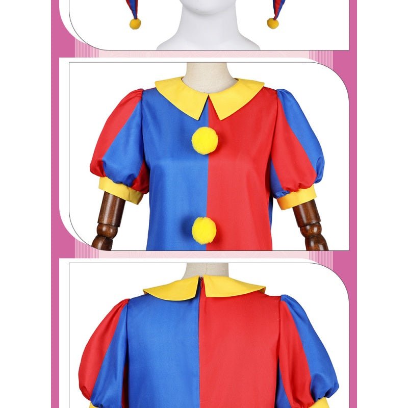 The Amazing Digital Circus Jumpsuit For Adult/ Kids Halloween Clown Outfit Cosplay Suit - Coscosmos